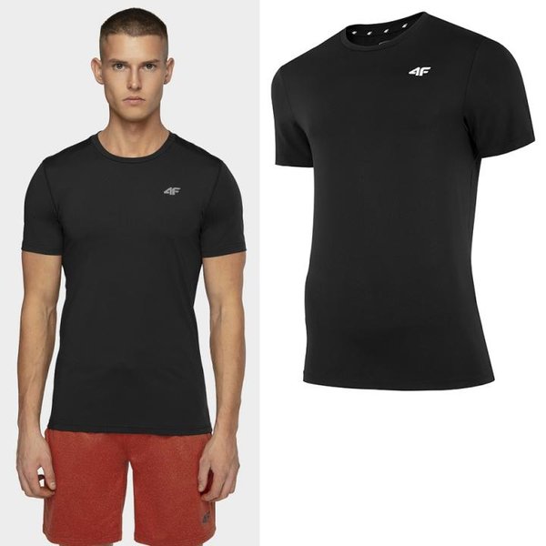 4F - Herren Sport T-Shirt - schwarz