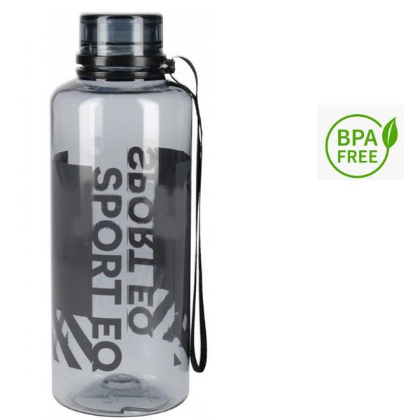 4F - BIDON Flask - Trinkflasche 550 ml - BPA Free - Made in EU - schwarz