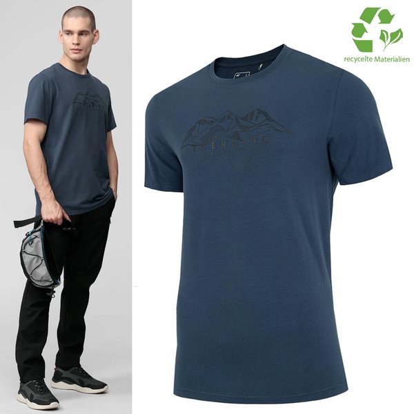 4F - Trekking - Herren T-Shirt - dunkelblau