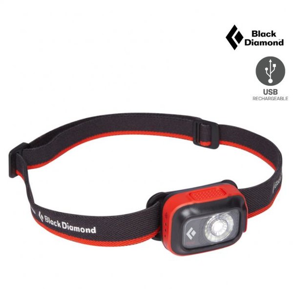 Black Diamond Sprint 225 Stirnlampe Kopflampe, schwarz rot