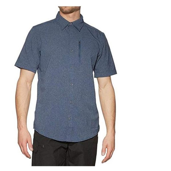 Marmot Caecius SS Outdoorshirt Herren Outdoor Hemd, blau