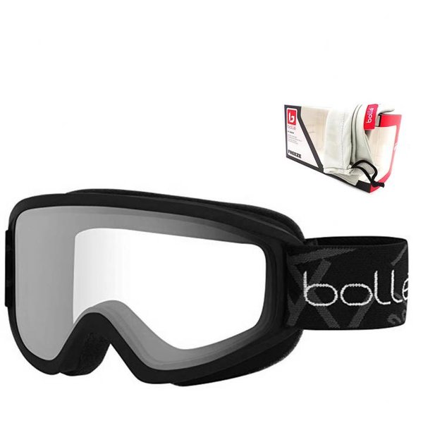 bollé Freeze Skibrille, Winter Brille Anti-Fog, UV Protection, black matt