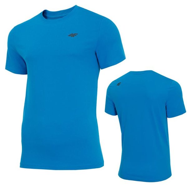 4F - Herren Sport T-Shirt Baumwolle - blau