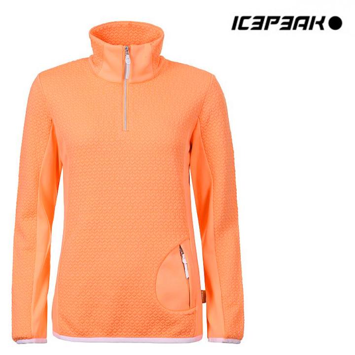 Der | Outlet Damen | Outdoor Sportartikel HIVE Marken - ICEPEAK Pullover Shop 2nd neon Fleecejacke Zip Fleece Unterzieher | Online Layer - für orange