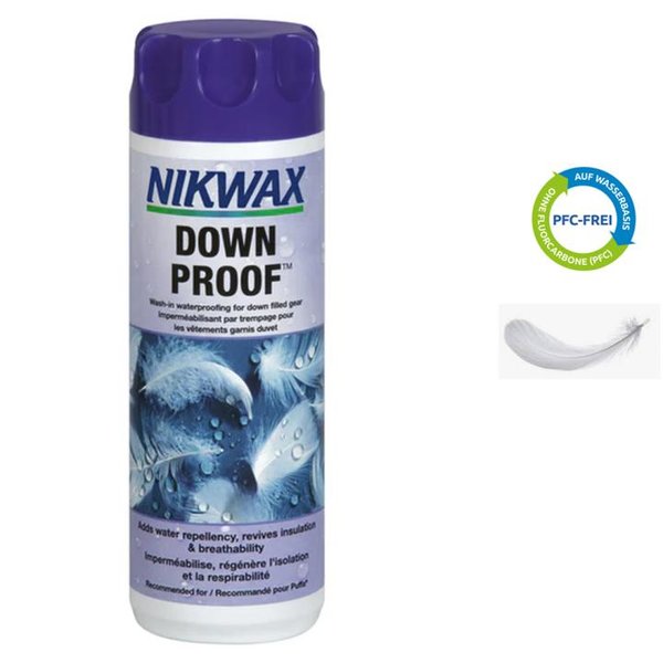 NIKWAX - DOWN PROOF - Daunen Waschmittel mit Einwaschbare Imprägnierung - 300ml