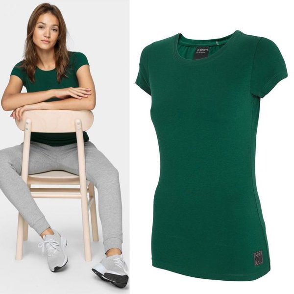 Outhorn - Damen Basic T-Shirt- dunkelgrün