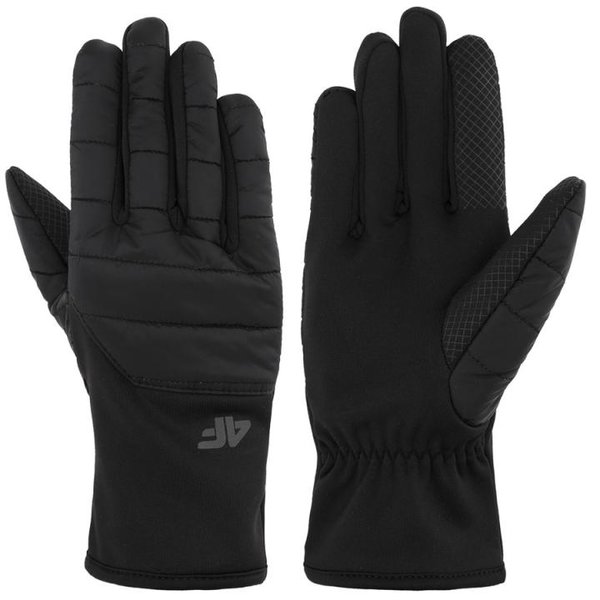 4F - wattierte Sport Handschuhe - Winterhandschuhe, schwarz
