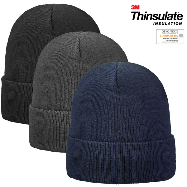 Areco - warme doppellagige Wintermütze Mütze - Ökotex Thinsulate