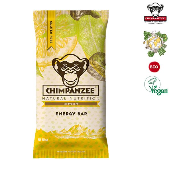 Chimpanzee - Energy Bar Vegan (55 gr.) - glutenfrei - lemon