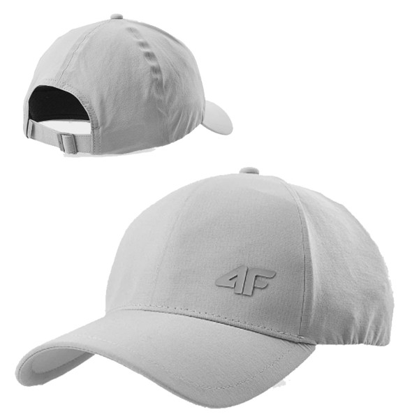 4F - STRAPBACK Cap Schildmütze, grau
